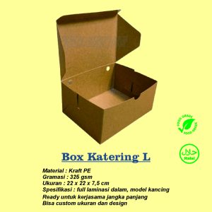 DUS KOTAK KATERING / BESEK / BOX NASI – UKURAN L